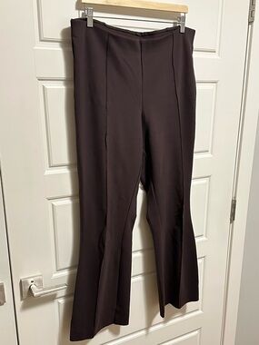GAP High Rise Double Knit Crop Kick Pants, Brown size XL Tall